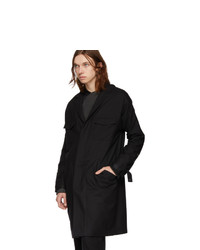 Kiko Kostadinov Black Wool Long Yang Coat