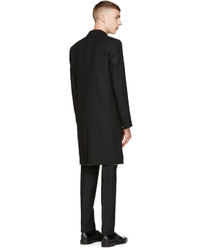 Givenchy Black Wool Single Breasted Coat