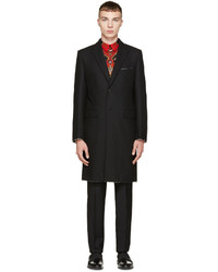 Givenchy Black Wool Single Breasted Coat