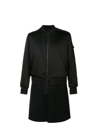Neil Barrett Bomber Style Coat Black