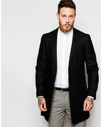 Asos Brand Smart Overcoat In Wool Blend