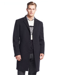Calvin Klein Coat Solid Plaza Cashmere Blend Overcoat