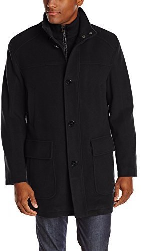 Cole Haan Wool Cashmere Button Front Carcoat With Knit Bib, $222 