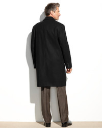 London Fog Coventry Solid Wool Blend Overcoat