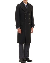 Crombie Double Breasted Coat Black