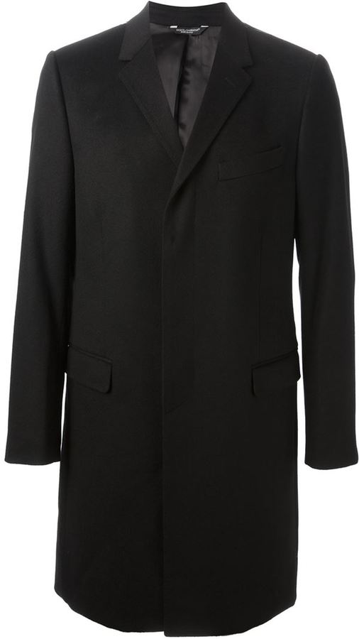 Dolce & Gabbana Classic Overcoat, $2,645 | farfetch.com | Lookastic