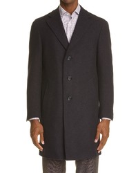 Canali Dot Wool Cashmere Overcoat