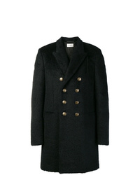 Saint Laurent Double Breasted Fitted Coat