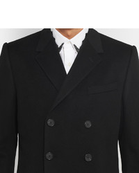 Dolce & Gabbana Double Breasted Wool And Cashmere Blend Overcoat