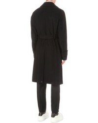 Alexander McQueen Double Breasted Wool And Cashmere Overcoat