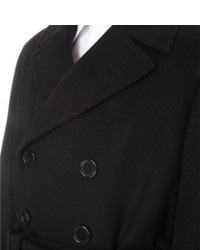 Alexander McQueen Double Breasted Wool And Cashmere Overcoat