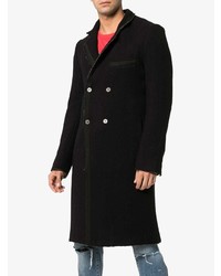 Lot78 Double Breasted Wool Blend Overcoat