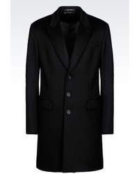 Emporio Armani Classic Coat In Wool Broadcloth