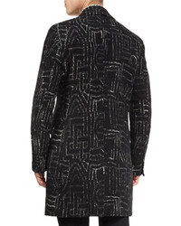 Etro Graphic Pattern Jacquard Overcoat