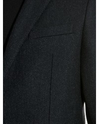 Lanvin Leather Collar Wool Overcoat