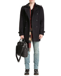Burberry London Wool Cashmere Trench Jacket