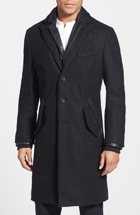 Rogue Melton Wool Blend Trench Coat, $295 | Nordstrom | Lookastic