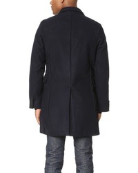 Mki Peak Lapel Single Overcoat