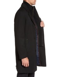 Cole Haan Modern Twill Topcoat With Removable Bib