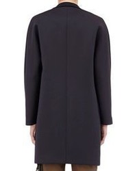 Balenciaga Neoprene Overcoat Black