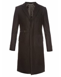Givenchy Notch Lapel Wool Blend Overcoat