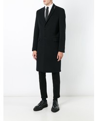 Valentino Rockstud Single Breasted Coat Black