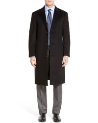 Hart Schaffner Marx Sheffield Classic Fit Wool Cashmere Overcoat