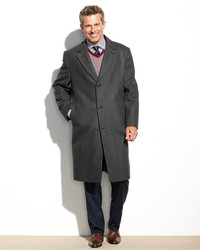 London Fog Signature Wool Blend Overcoat