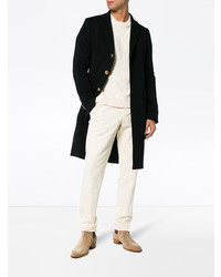 Givenchy Single Breasted Wool Cashmere Blend Overcoat