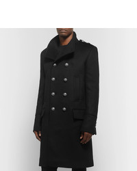 Balmain Slim Fit Double Breasted Cashmere Coat