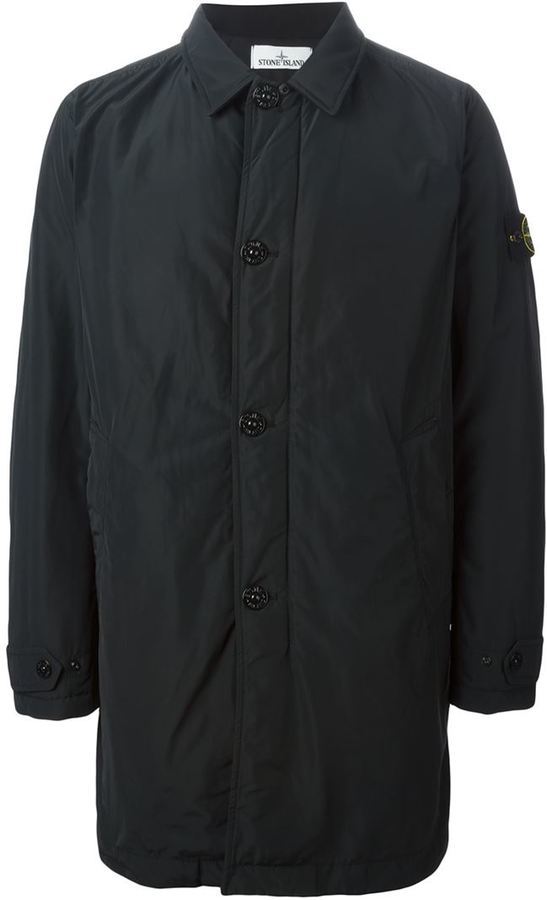 Stone Island Single Breasted Coat, $863 | farfetch.com | Lookastic