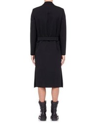 Balenciaga Twill Layered Overcoat Black Size L