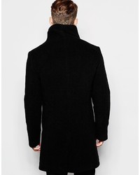 Religion Wool Overcoat With Asymmetric Buttons