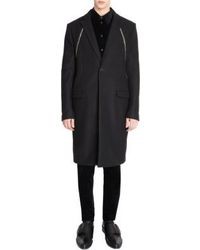 Givenchy Zip Trimmed Overcoat