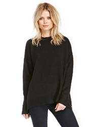 Dailylook Warren G Oversized Pullover In Charcoal One Size