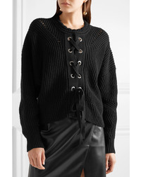 Isabel Marant Lacy Ribbed Cotton Blend Sweater