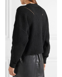 Isabel Marant Lacy Ribbed Cotton Blend Sweater