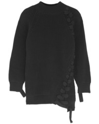 Victoria Beckham Oversized Chunky Knit Cotton Blend Sweater