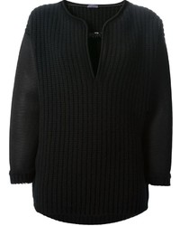 Ungaro Emanuel Panelled Chunky Knit Sweater