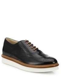 Tod's Two Tone Spazzolato Wingtip Oxford Shoes