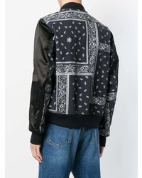 Route Des Garden Paisley Printed Back Bomber Jacket