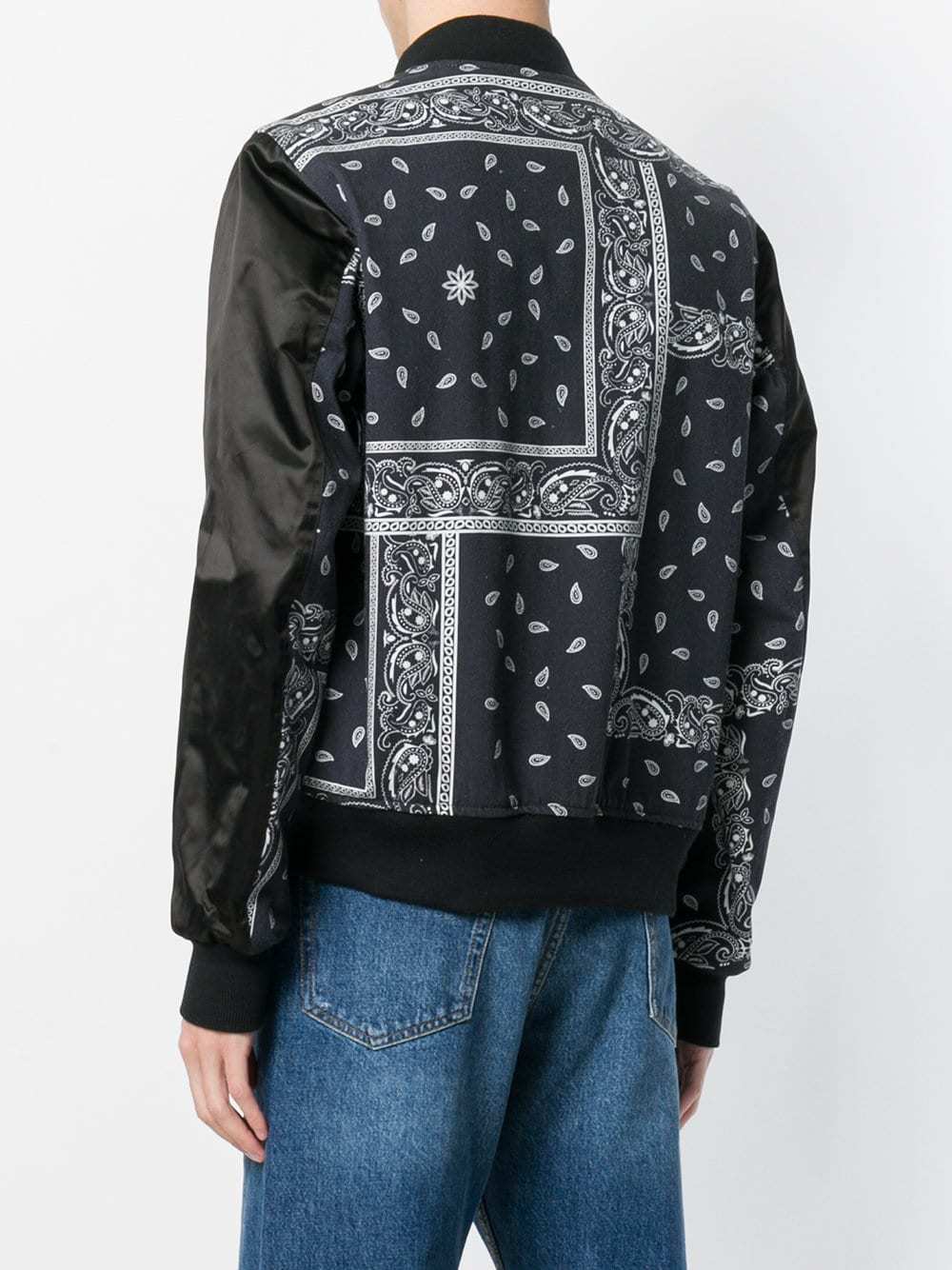 Route Des Garden Paisley Printed Back Bomber Jacket, $195 | farfetch ...