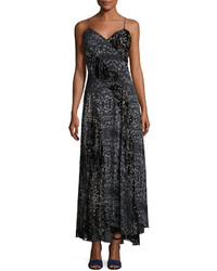 Haute Hippie Off The Beaten Track Paisley Maxi Dress Psycho Burn Out