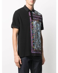 VERSACE JEANS COUTURE Paisley Print Polo Shirt