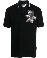 Philipp Plein Paisley Teddy Bear Polo Shirt