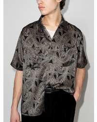 Nahmias Paisley Pattern Short Sleeve Shirt