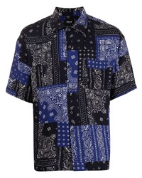 FIVE CM Short Sleeved Bandana Print Shirt