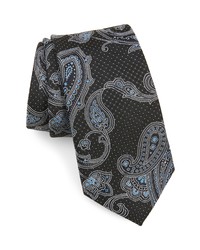 Nordstrom Gilligan Paisley Silk Tie In Black At