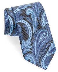 Ermenegildo Zegna Paisley Floral Silk Tie