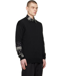 Sophnet. Black Bandana Sweatshirt